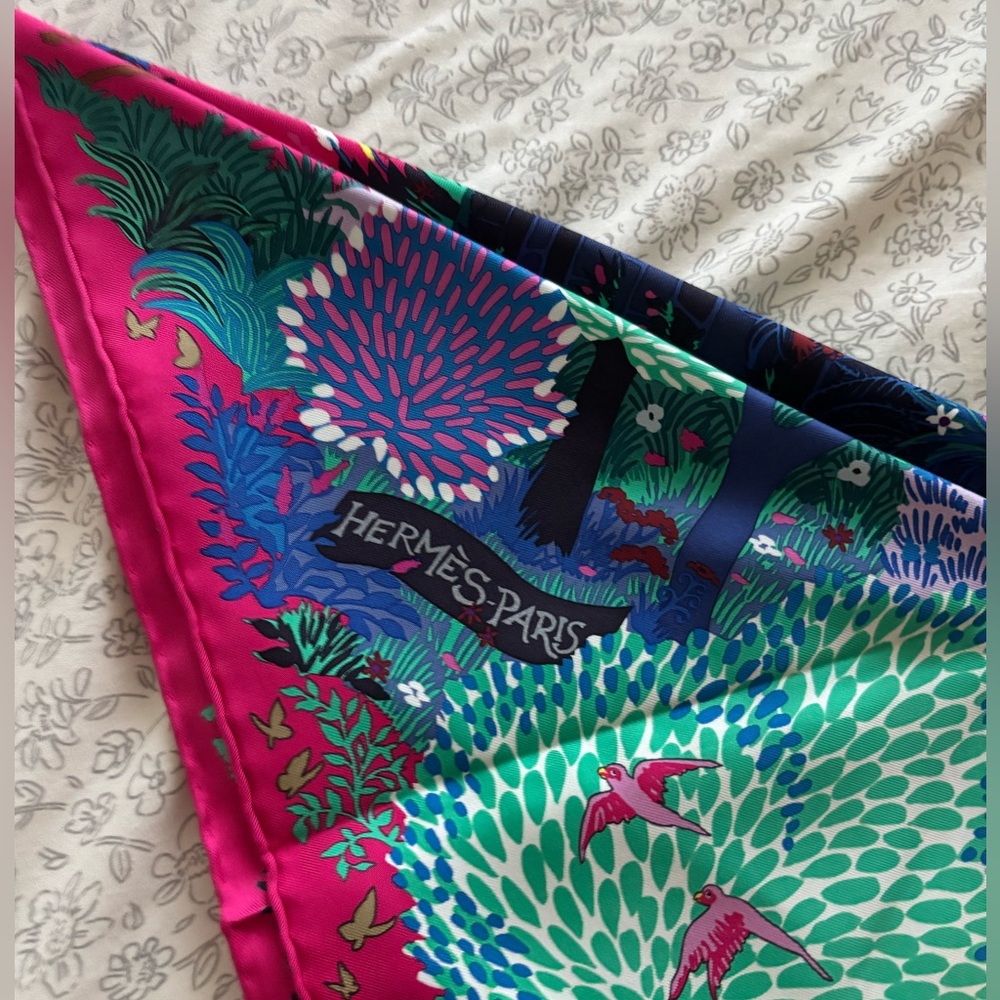 Hermès Dans un Jardin Anglais Scarf Spring/Summer 2015